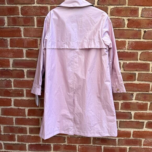 Jane Post New York $495 Rain Jacket Light Pink Light Slicker XS NWT - Picture 7 of 11